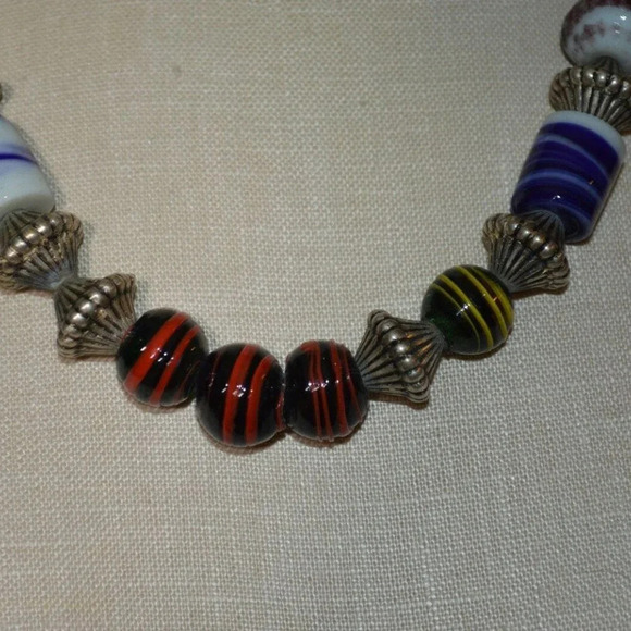 Vintage Karla Jordan Mixed Material Bead Beaded - Picture 2 of 6